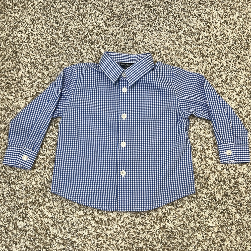 Boys Nautica Button-Down Shirt – 12 Months